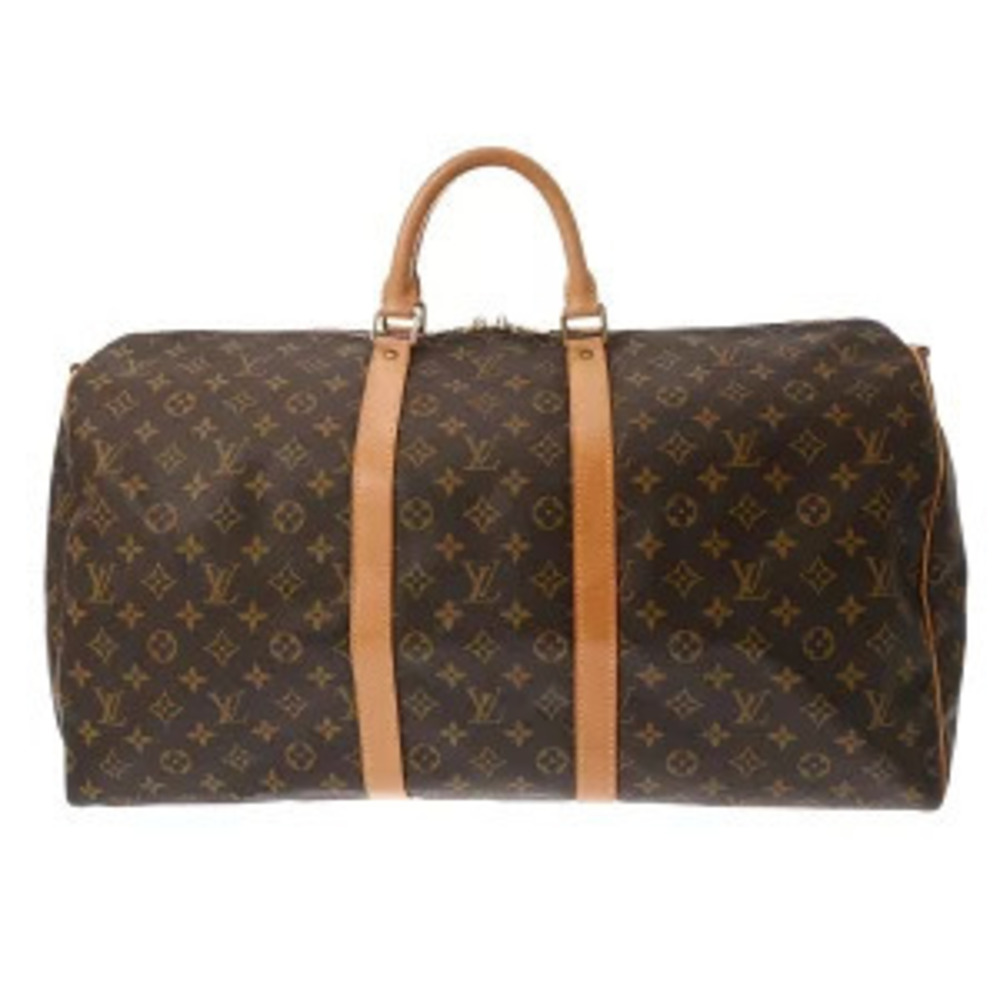 Louis Vuitton Monogram Keepall Bandouliere Brown Canvas Boston Bag
